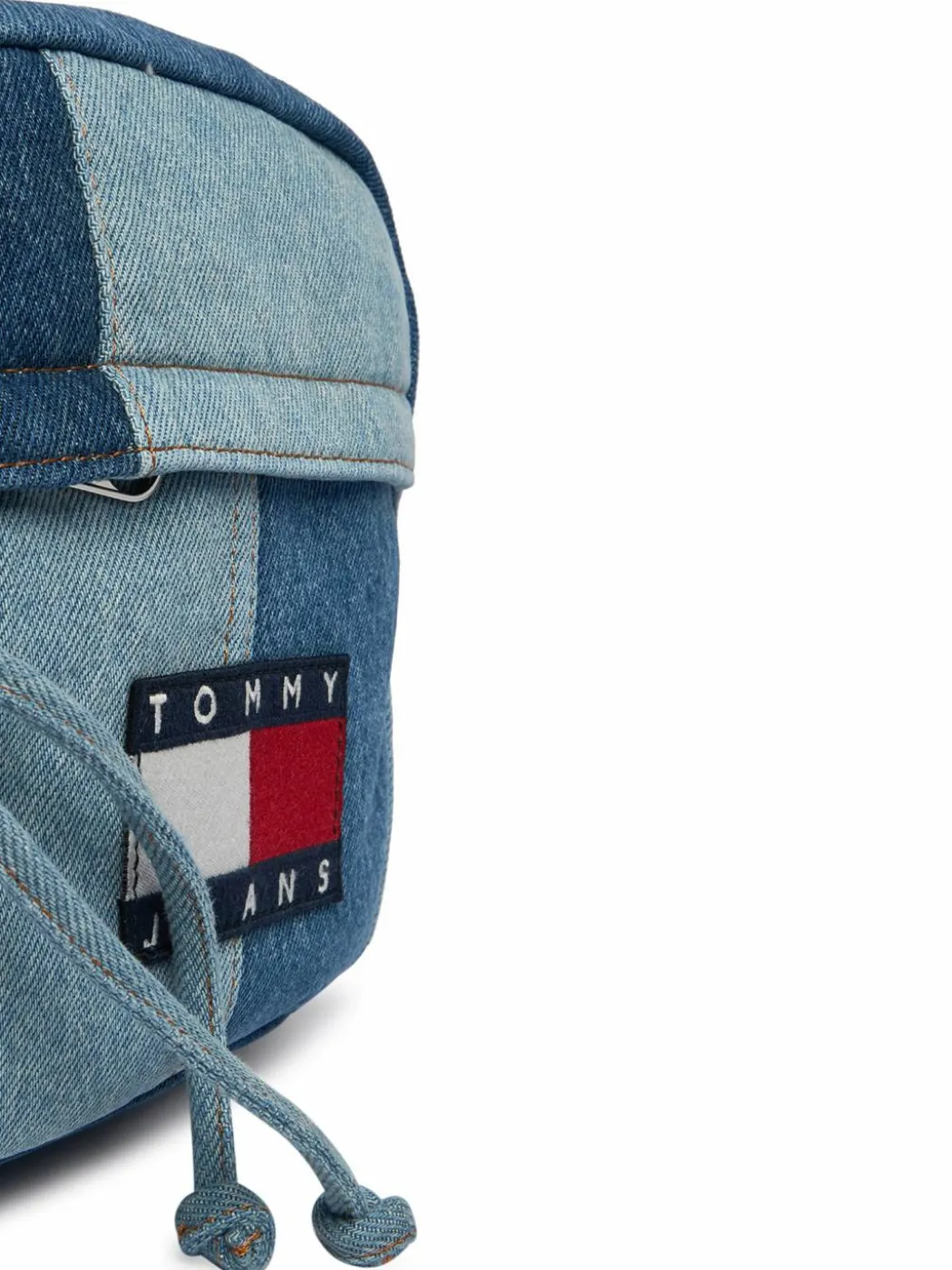 Borsellino Tjm Denim Patchwork Reporter AM0AM14287 Blu