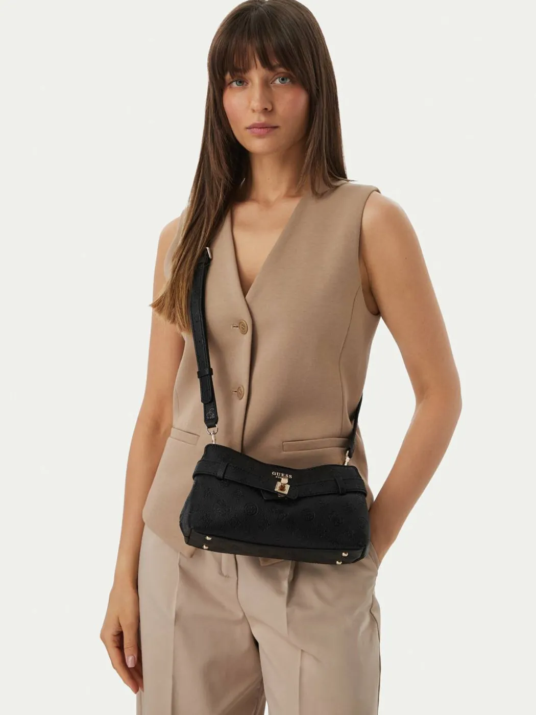 Borsetta Ella Logo Mini HWPD97 46730 Nero