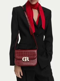 Borsetta EO-LINA-KQ44-CROCCO Bordeaux