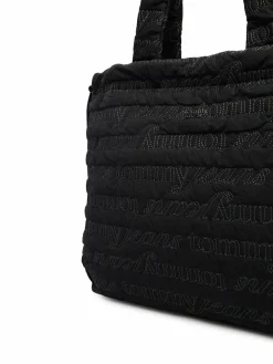 Borsetta Tjw Icon Nylon Tote Aop AW0AW18649 Nero