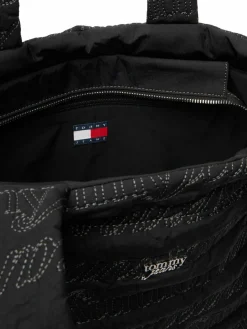 Borsetta Tjw Icon Nylon Tote Aop AW0AW18649 Nero