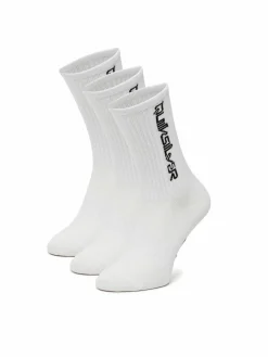 Calzini lunghi AS_QUIKSILVER_100W_SS25 (3-PACK) Bianco