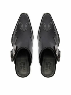 Ciabatte Archive Cowboy Mule Leather EN0EN03063 Nero
