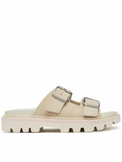 Ciabatte Double Strap Sandal Suede EN0EN02797 Écru