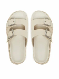 Ciabatte Double Strap Sandal Suede EN0EN02797 Écru
