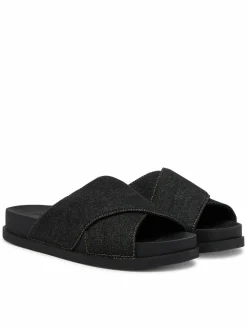 Ciabatte Tjw Comfort Slides Washed Denim EN0EN02898 Nero