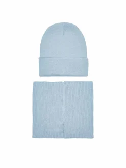 Completo cappello e scaldacollo ACCCS-AW24-244DFR Blu