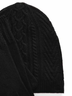 Completo cappello, sciarpa e guanti 454960056002 Nero