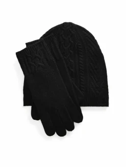 Completo cappello, sciarpa e guanti 454960056002 Nero
