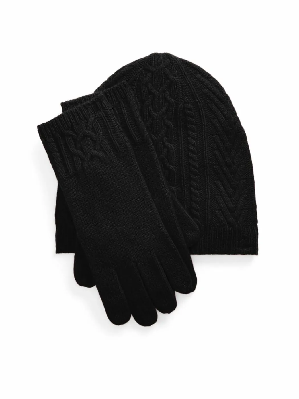 Completo cappello, sciarpa e guanti 454960056002 Nero