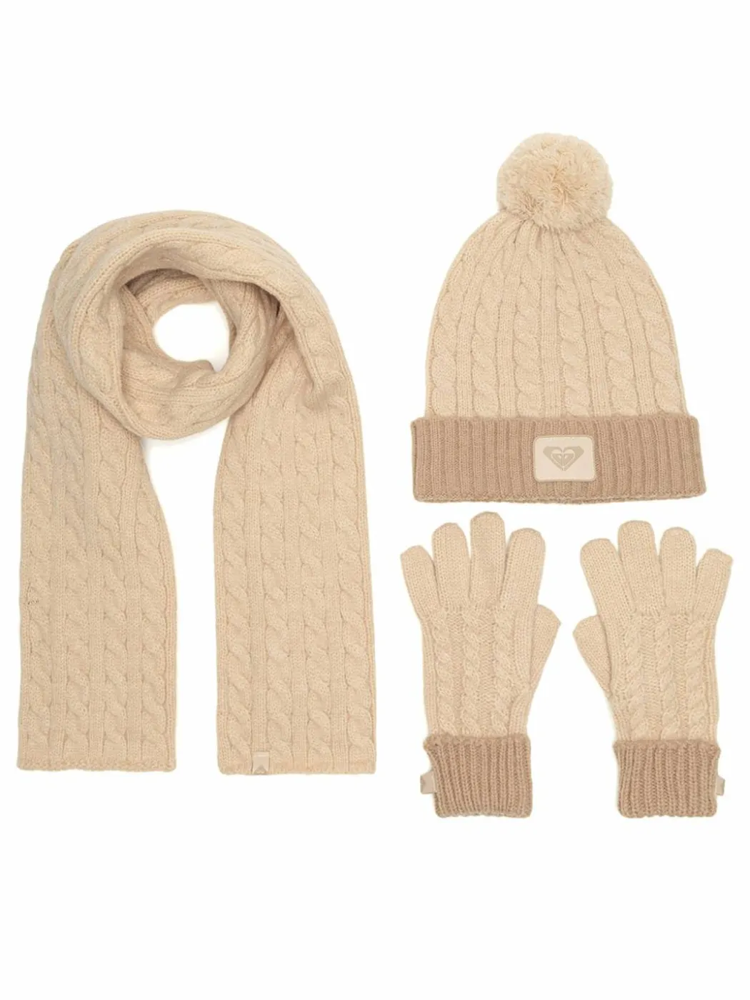 Completo cappello, sciarpa e guanti RX-KF-001-AW24 Beige