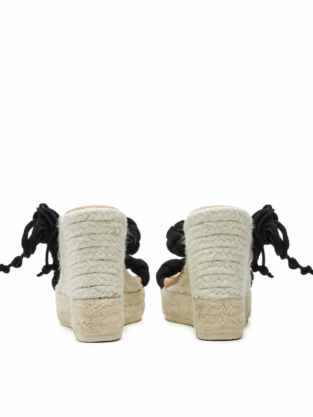 Espadrillas Hamptons Two Braided Bands Wedge Espadrilles K 1.0 WE Nero