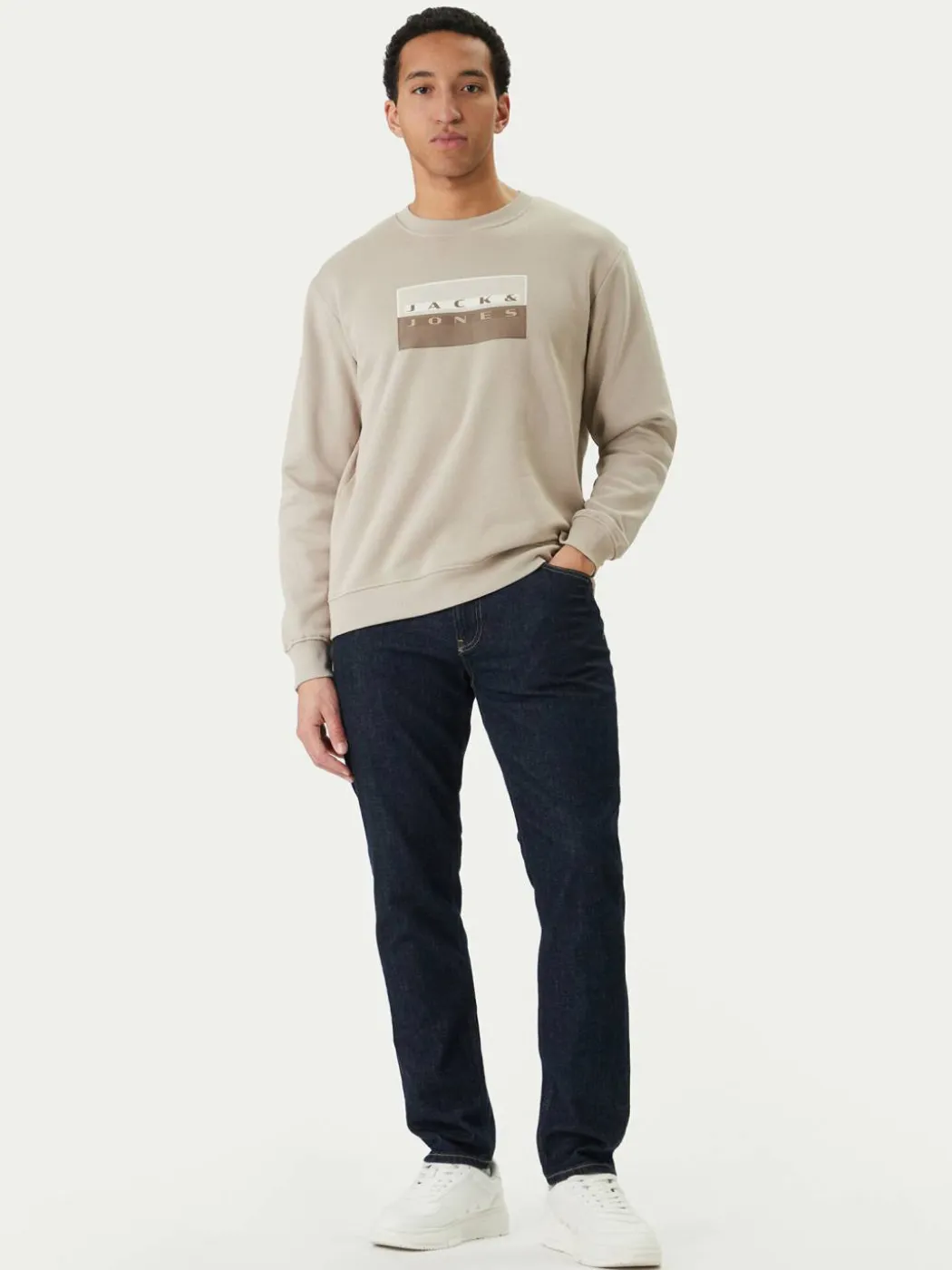 Felpa Fusion 12289807 Grigio Relaxed Fit