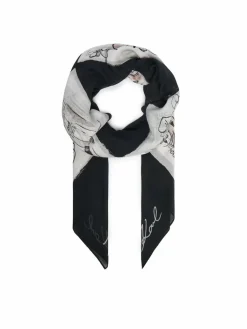 Foulard B3W33021 Grigio scuro