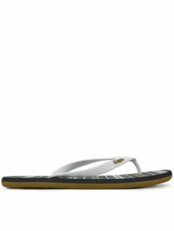 Infradito 371D2UW White - Black - Green Military Multicolore