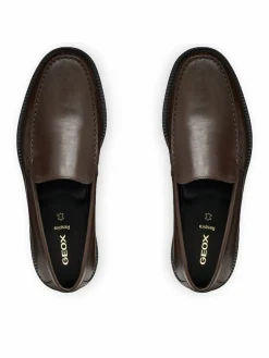 Mocassini U Recanati U65HVA 00043 C6010 Marrone scuro