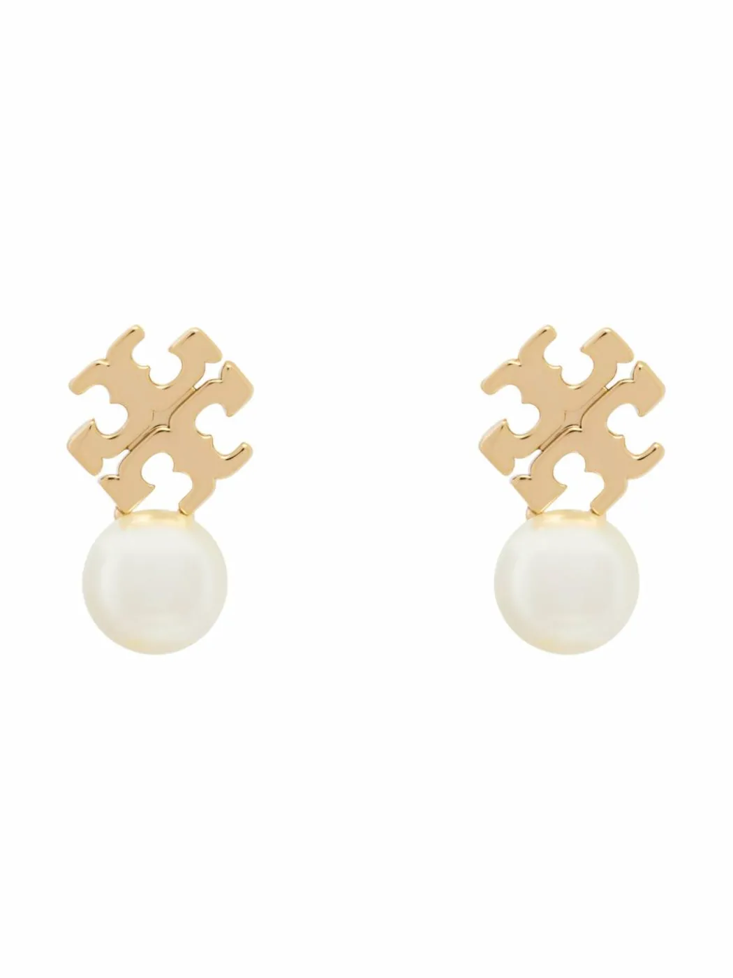 Orecchini LOGO AND PEARL STUD EARRINGS 184421 Oro