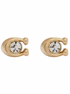 Orecchini Signature Stone Stud Earrings 37440614GLD110 Oro