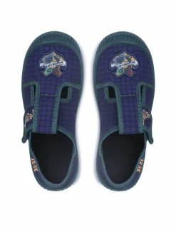 Pantofole AW22-058WBHP1 Blu scuro