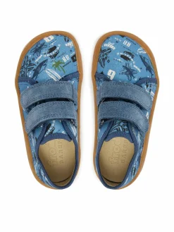 Pantofole Barefoot Canvas G1700440-6 S Blu