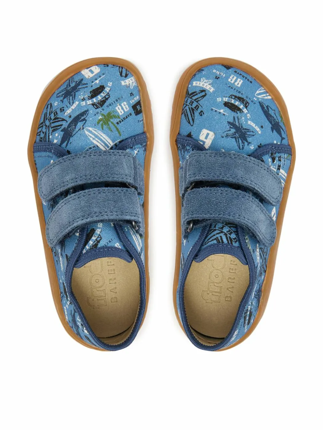 Pantofole Barefoot Canvas G1700440-6 S Blu