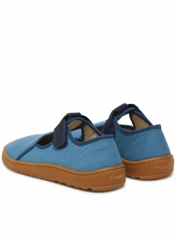 Pantofole Barefoot Canvas T-Bar G1700439-1 D Blu