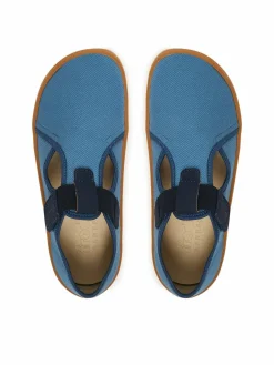 Pantofole Barefoot Canvas T-Bar G1700439-1 D Blu