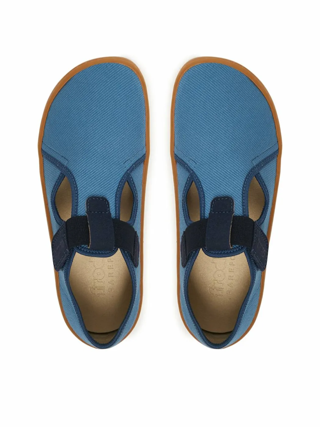 Pantofole Barefoot Canvas T-Bar G1700439-1 D Blu