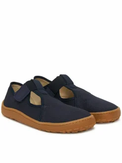 Pantofole Barefoot Canvas T-Bar G1700439 D Blu scuro