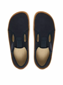 Pantofole Barefoot Canvas T-Bar G1700439 D Blu scuro