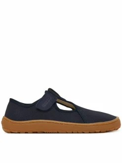 Pantofole Barefoot Canvas T-Bar G1700439 D Blu scuro