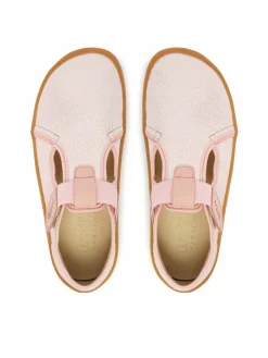 Pantofole Barefoot Canvas T-Bar G1700439-2 D Rosa
