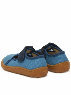 Pantofole Barefoot Canvas T-Bar G1700439-1 M Blu