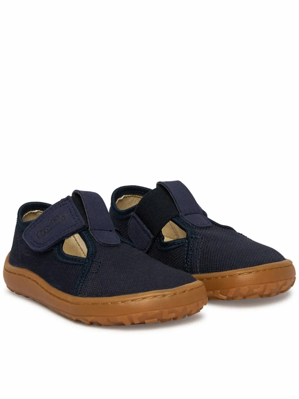 Pantofole Barefoot Canvas T-Bar G1700439 M Blu scuro