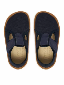 Pantofole Barefoot Canvas T-Bar G1700439 M Blu scuro
