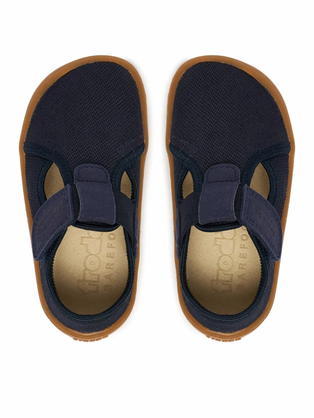 Pantofole Barefoot Canvas T-Bar G1700439 M Blu scuro