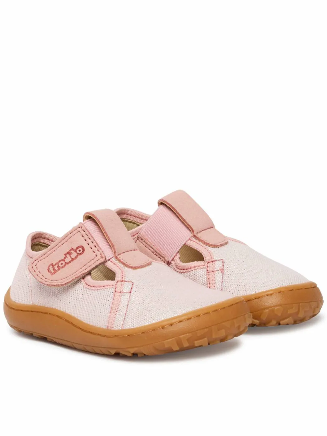 Pantofole Barefoot Canvas T-Bar G1700439-2 M Rosa