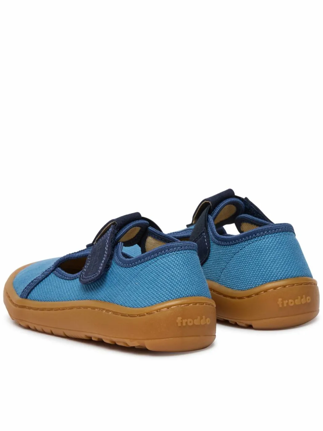 Pantofole Barefoot Canvas T-Bar G1700439-1 S Blu