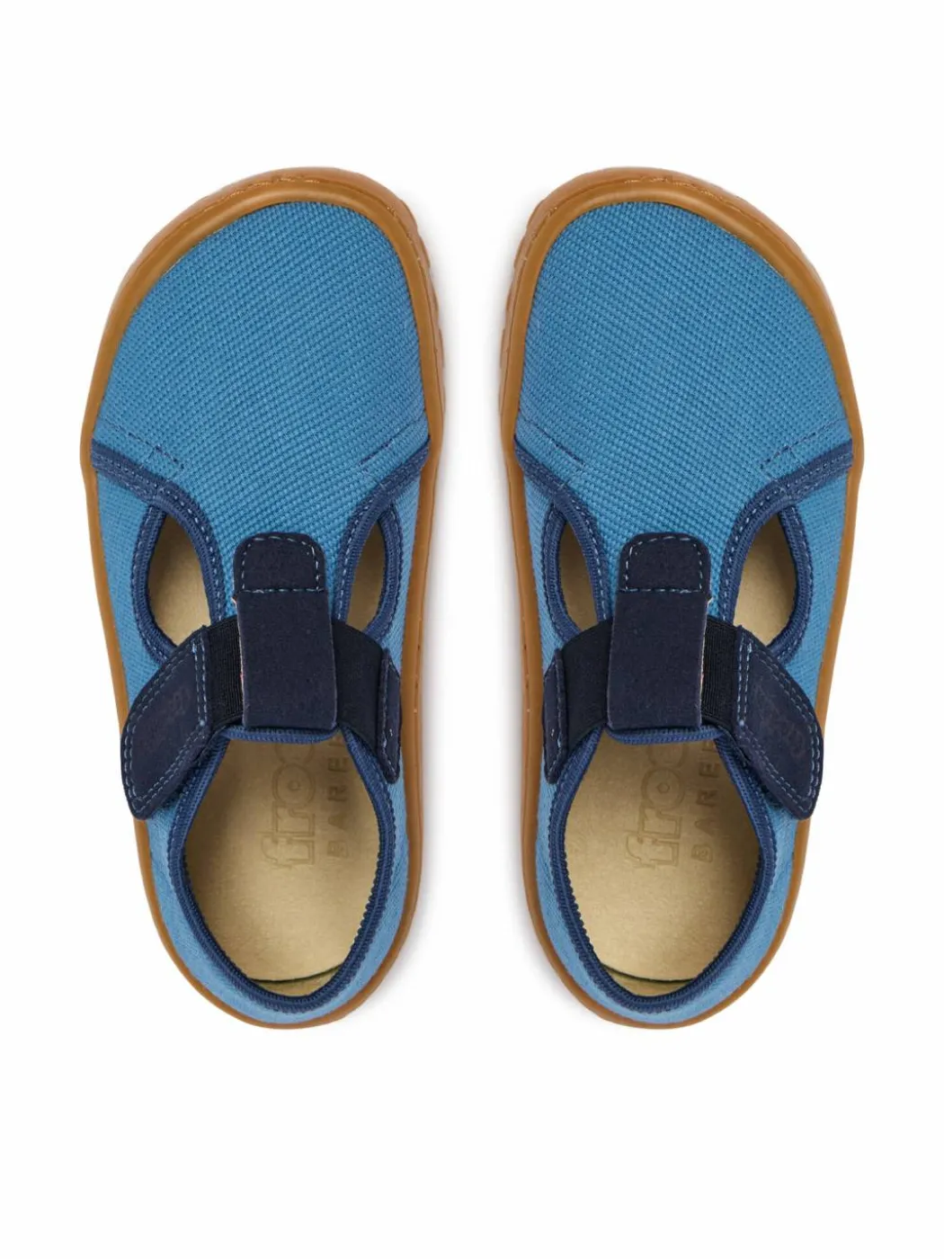 Pantofole Barefoot Canvas T-Bar G1700439-1 S Blu
