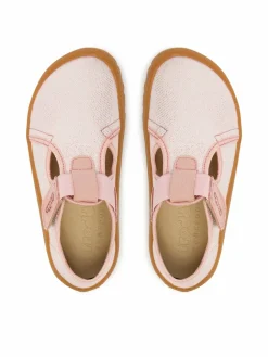Pantofole Barefoot Canvas T-Bar G1700439-2 S Rosa