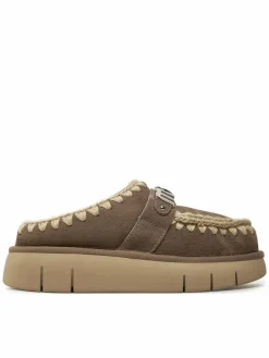 Pantofole Bounce Clog Metal Logo FW531001A Marrone