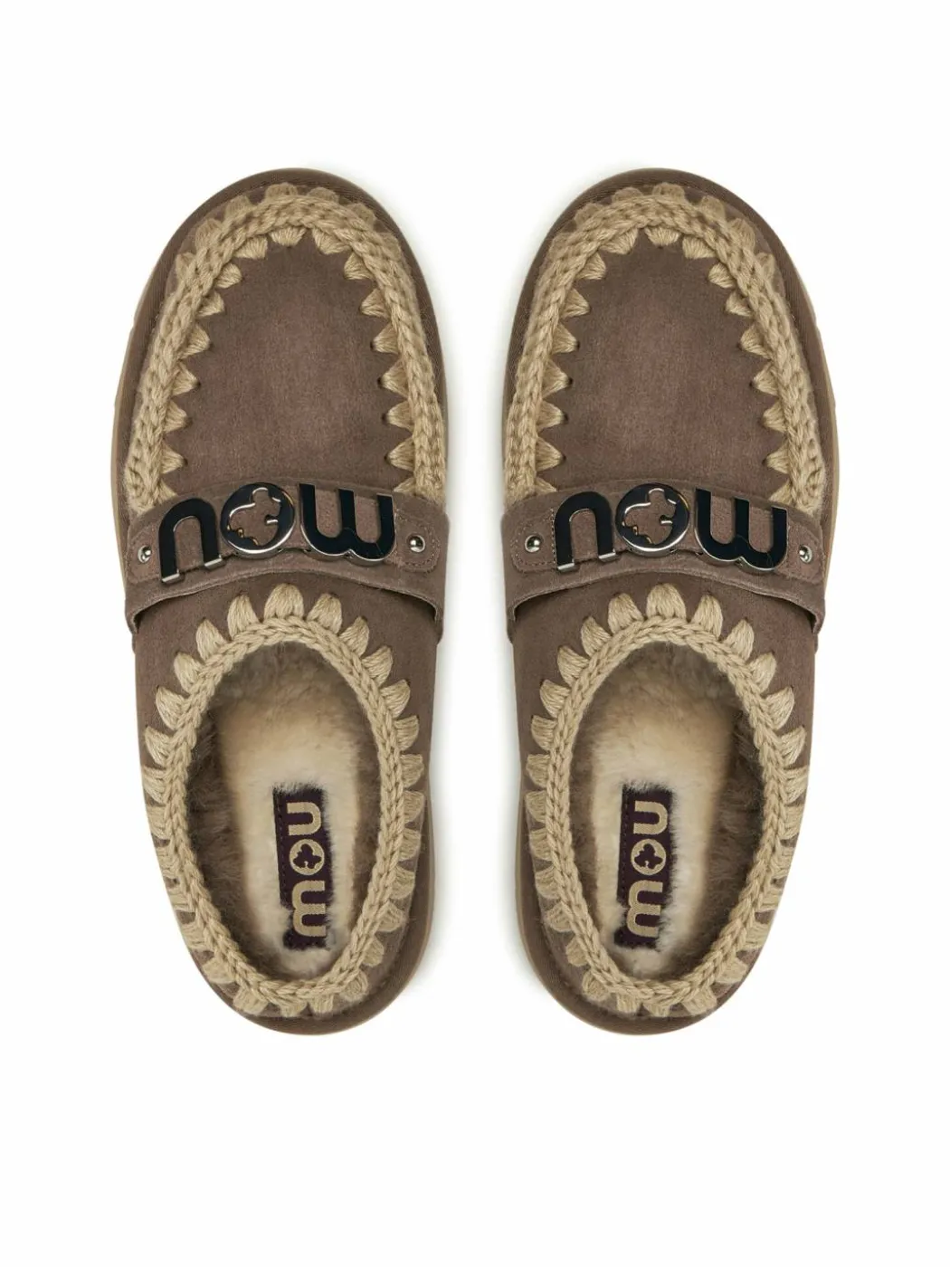 Pantofole Bounce Clog Metal Logo FW531001A Marrone