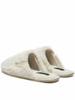 Pantofole Hotel Slipper Fur After Glow YW0YW01593 Écru