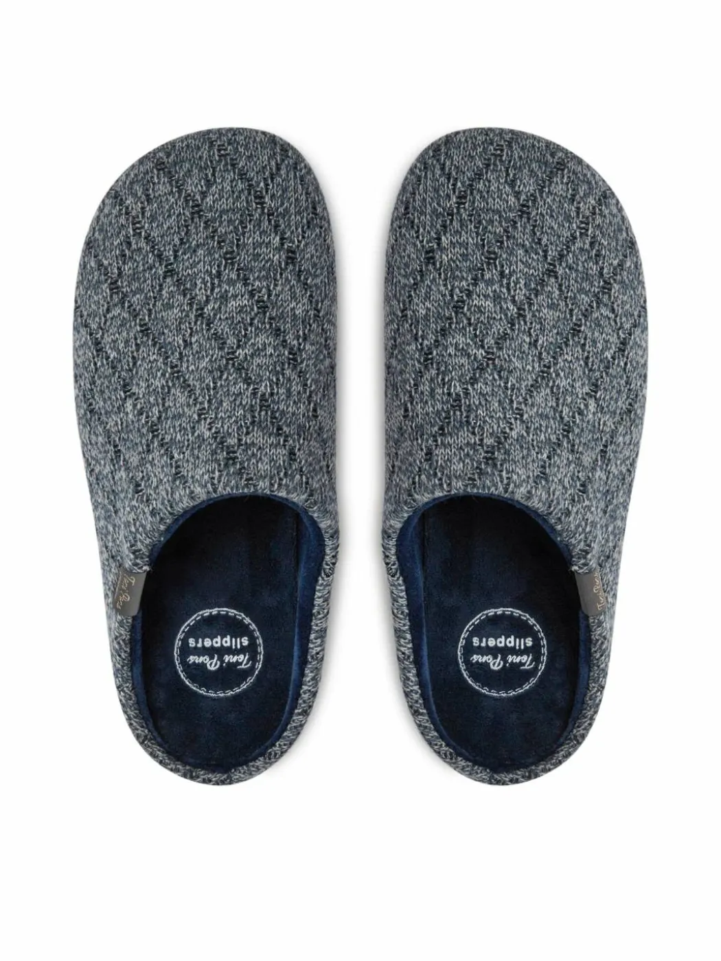 Pantofole Nauel-Km Blu scuro