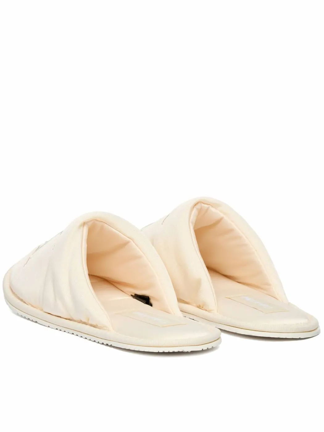 Pantofole Slipper Satin Moire YW0YW02053 Écru