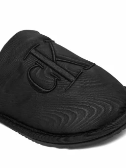 Pantofole Slipper Satin Moire YW0YW02053 Nero