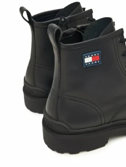 Polacchine Tjm Lace Up Rubberized EM0EM01628 Nero