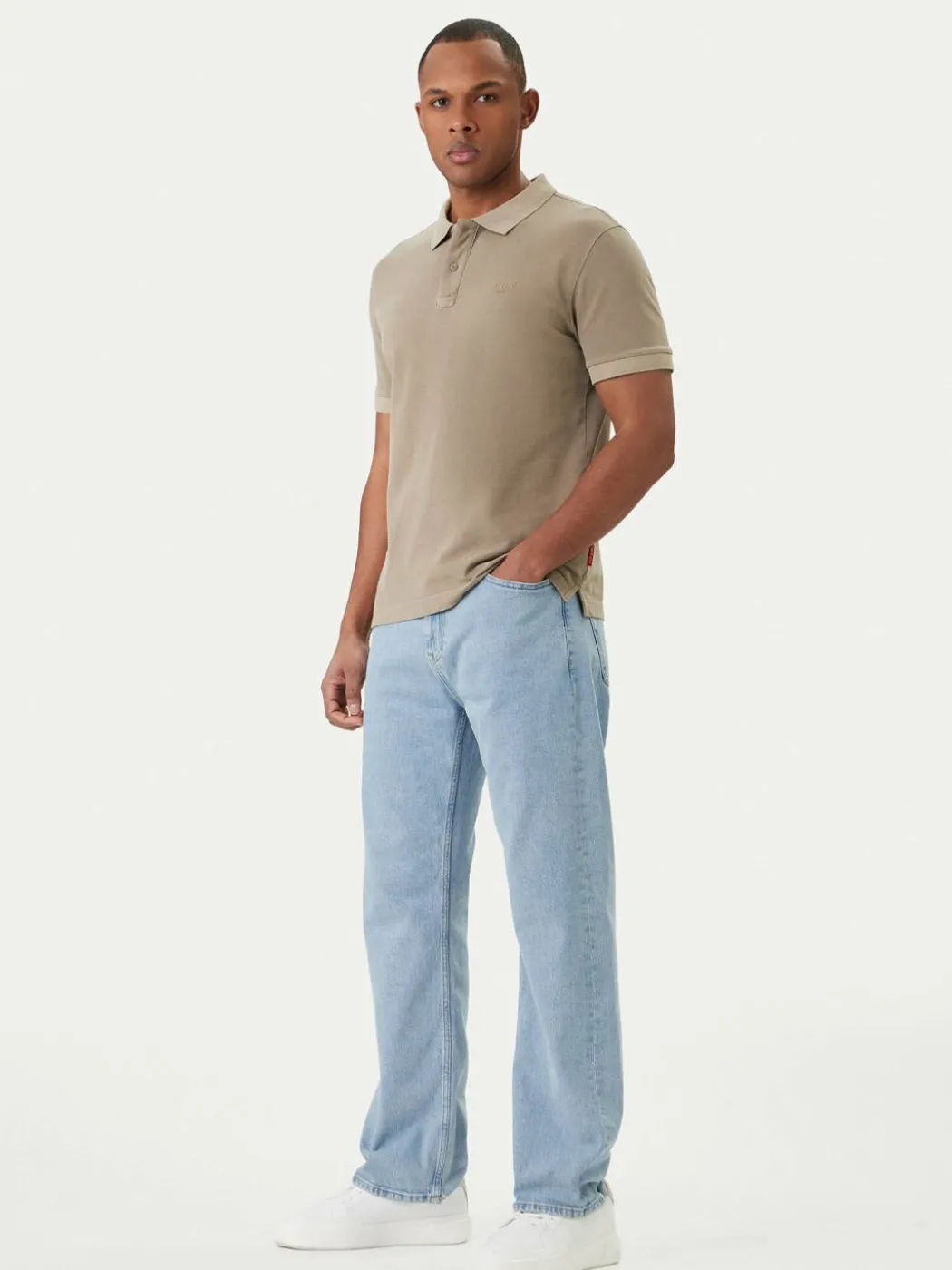 Polo Ambrosian 30045619 Beige Modern Fit