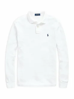 Polo 710680790001 Bianco Custom Slim Fit