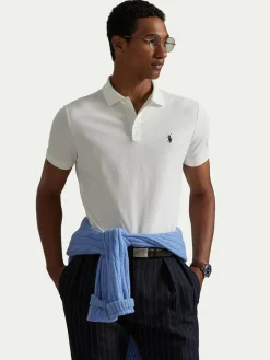 Polo 710941439002 Bianco Custom Slim Fit